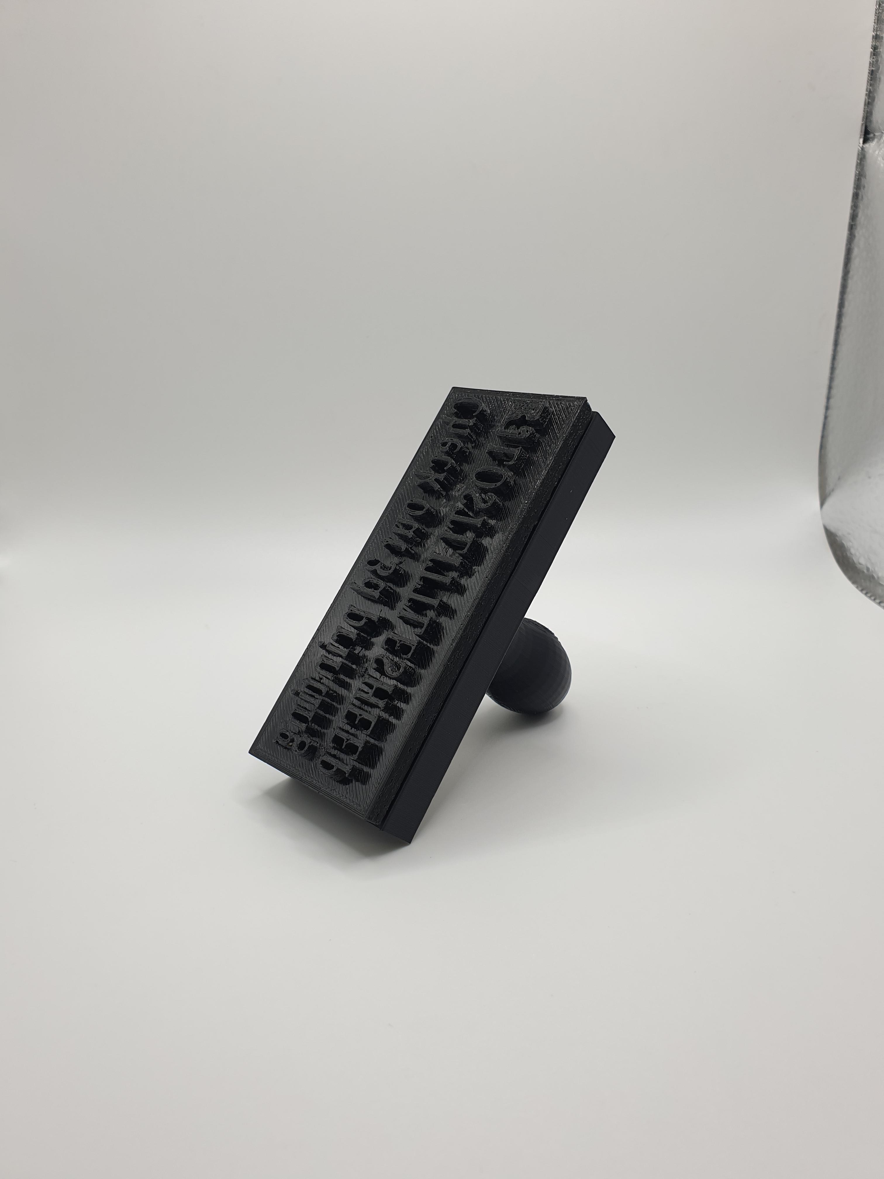 STAMP AND BLANK BLOCK 3d model