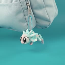 Axolotl - Flexi Articulated and Print in Place Keychain 3d model