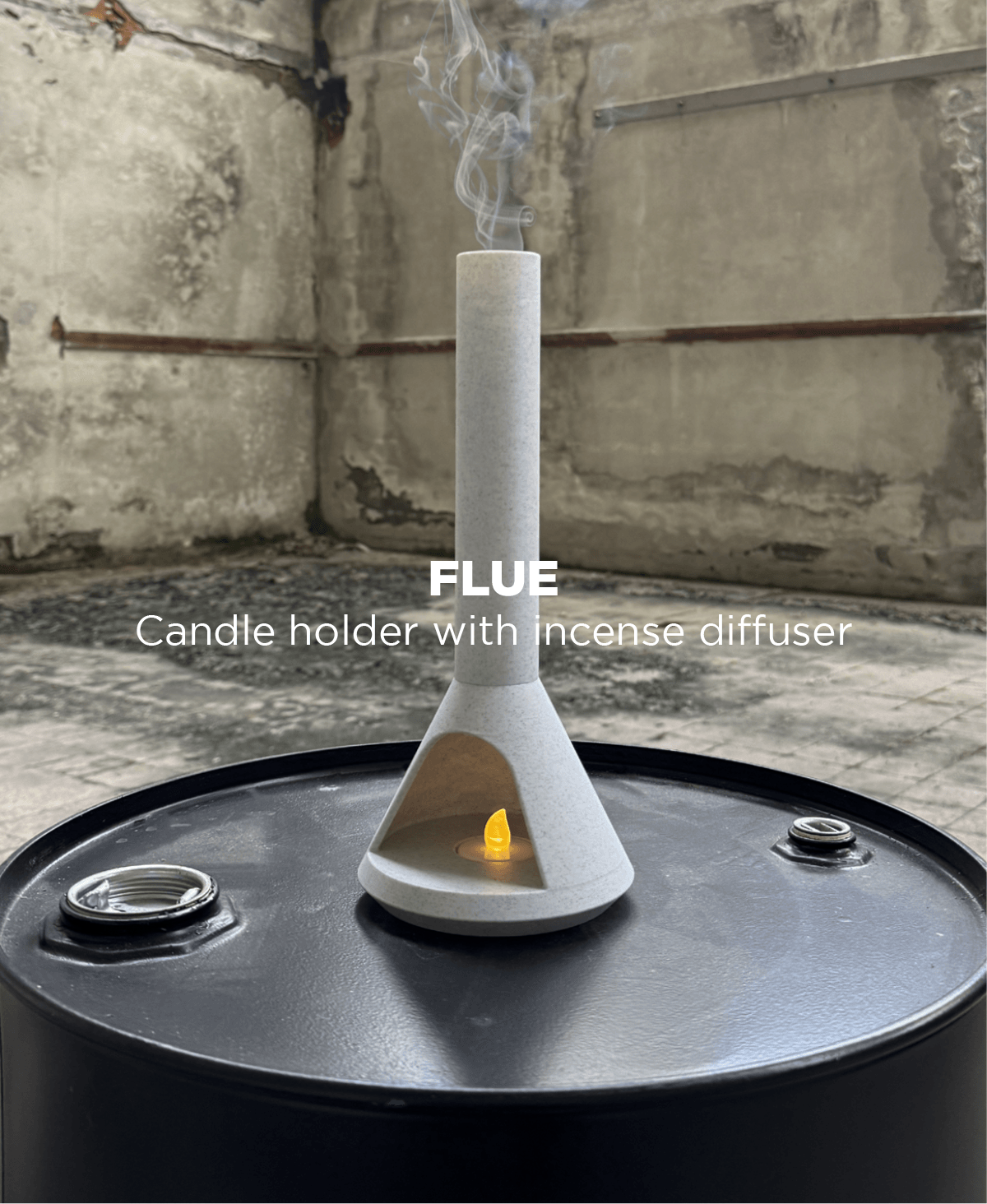 Flue, candle holder with Incense diffuser. 3d model