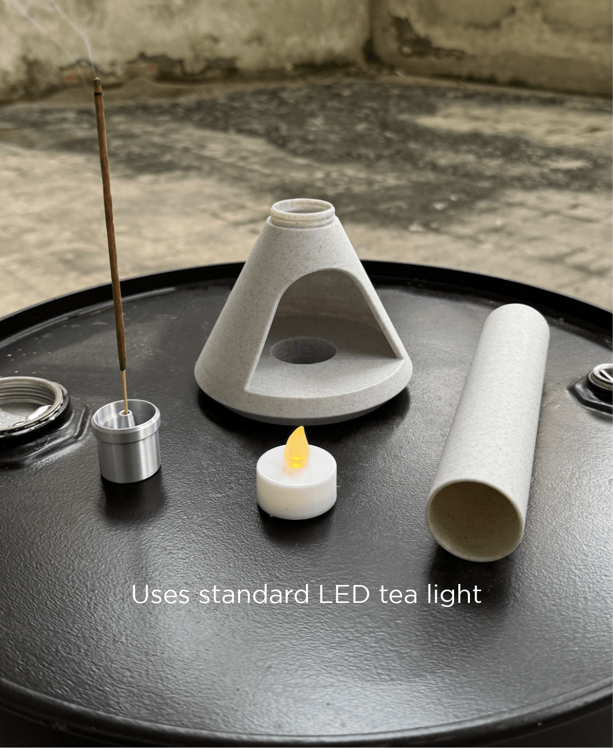 Flue, candle holder with Incense diffuser. 3d model