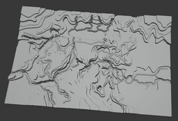 Topographical Map Of Barovia 3d model