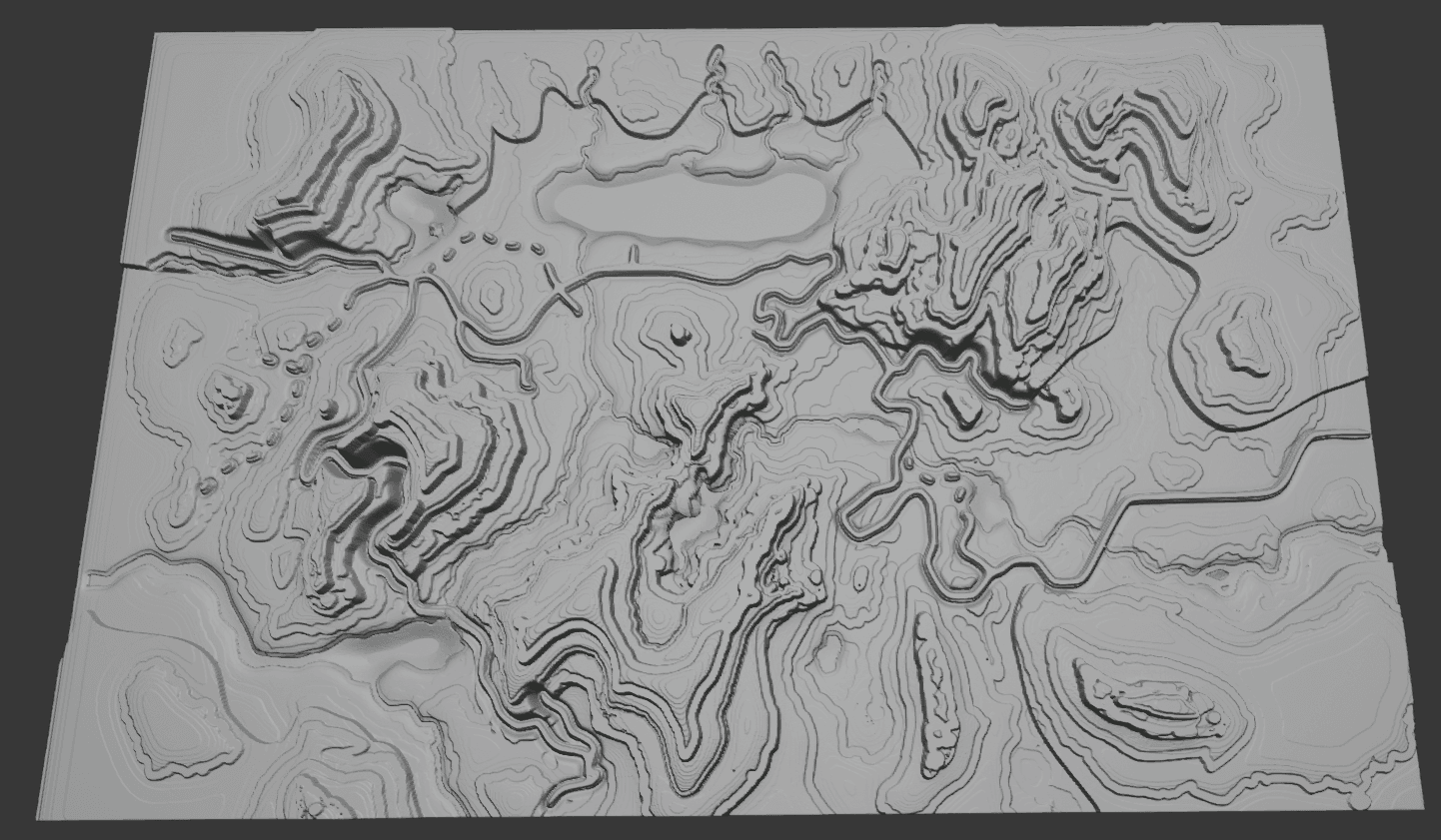 Topographical Map Of Barovia 3d model
