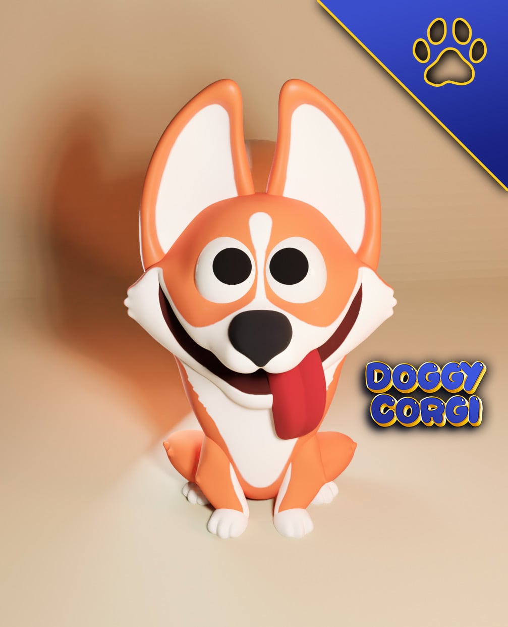 Doggy Corgi 3d model