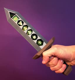 DnD Dice Holder - Dice Holding Sword 3d model