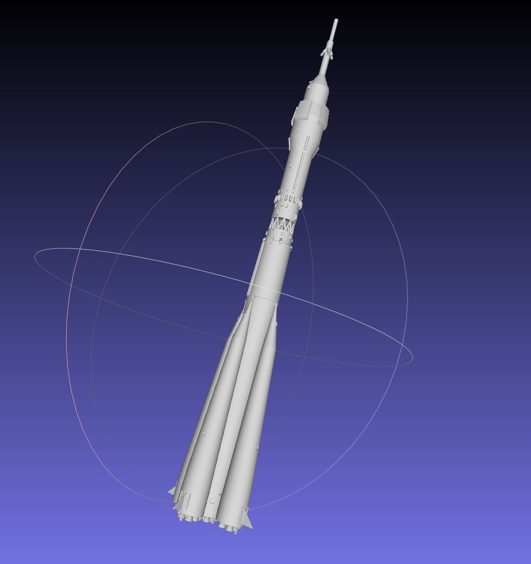 Soyuz Rocket Basic Printable Model 3d model