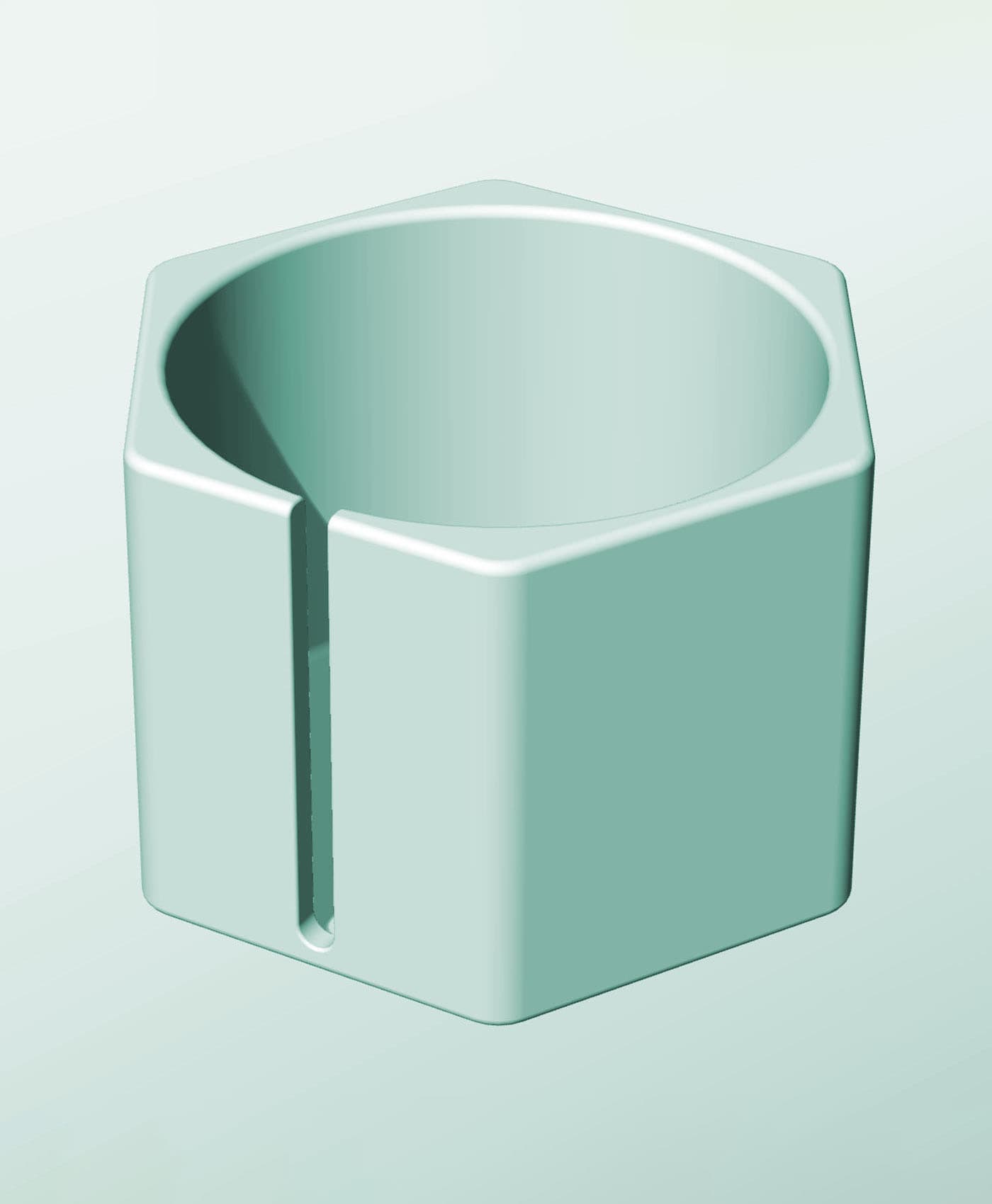 CH162-130-S Modular stacking slotted container for home decor 3d model
