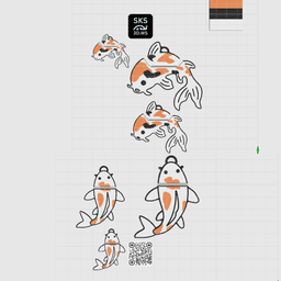 Ultimate Koi Fidget & Clicker Collection (4-in-1 Master Pack) 3d model