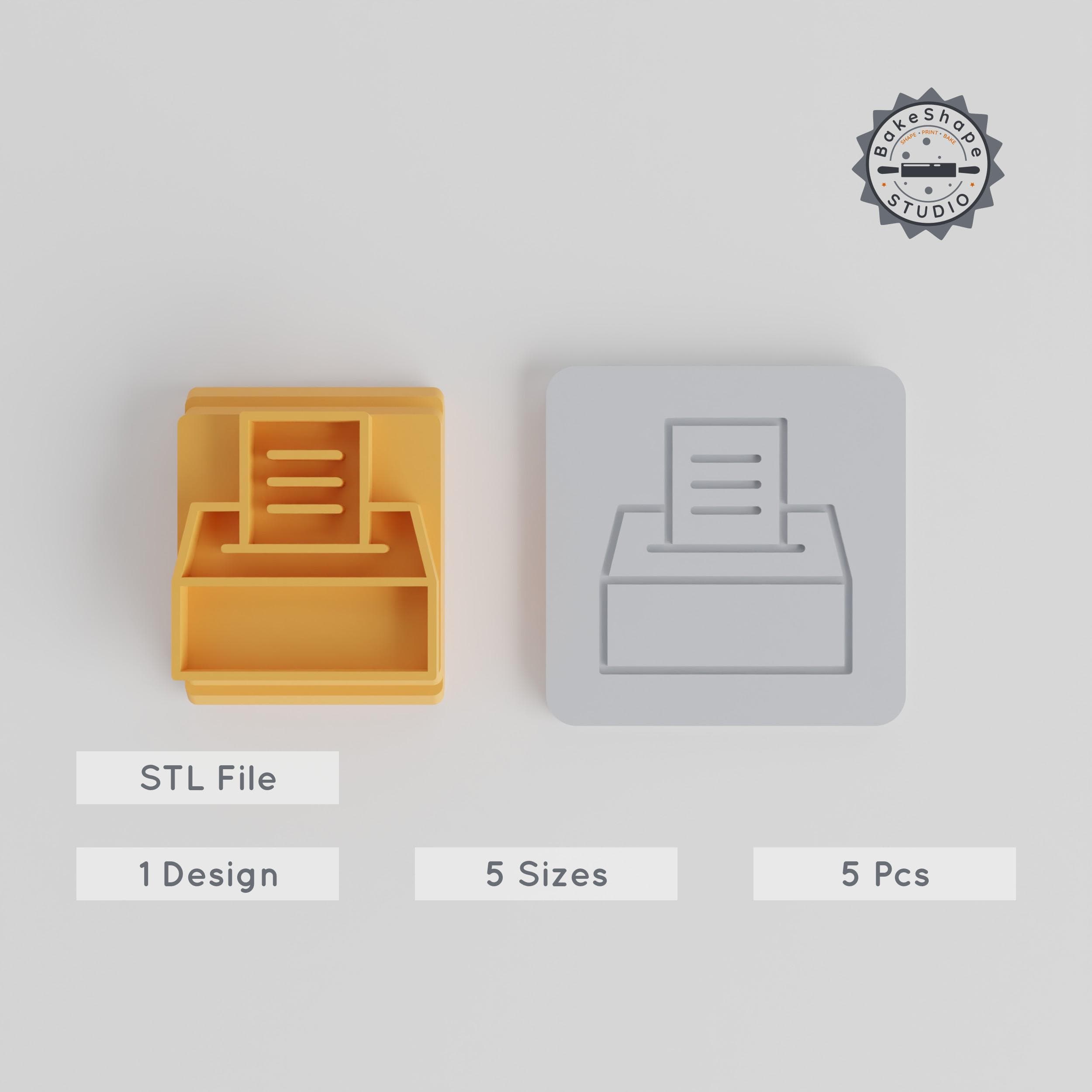 Vote Stamp Tile Set, 5 Sizes - Perfect for Clay, Cookies & Fondant PRODUCT_2346 3d model