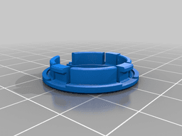 1/2in Grommet with slit (Electrical box) 3d model