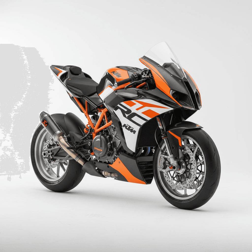 KTM RC8C Racing Track Motorcycle 3d model