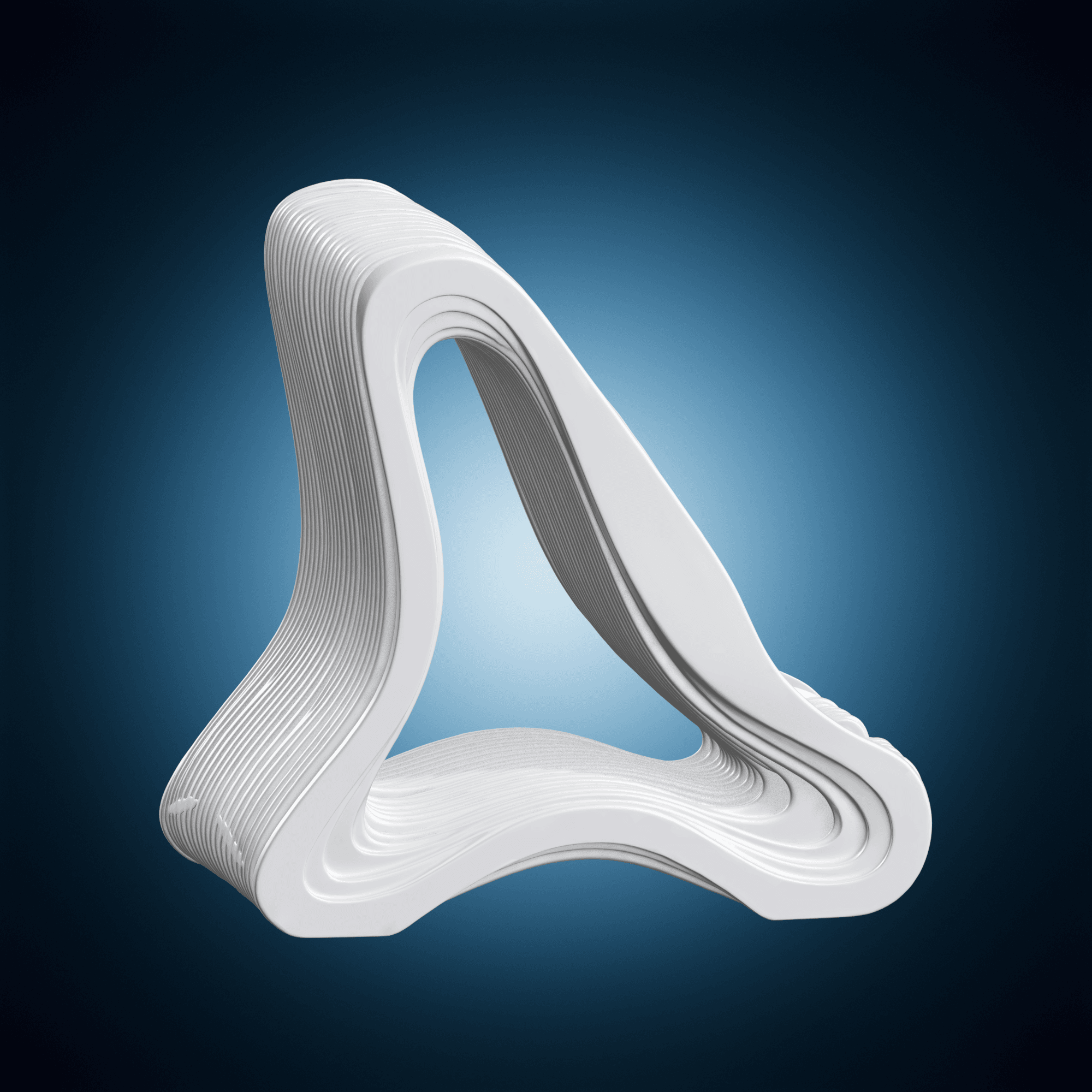 Parametric Waveform Phone Stand 3d model
