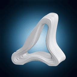 Parametric Waveform Phone Stand 3d model