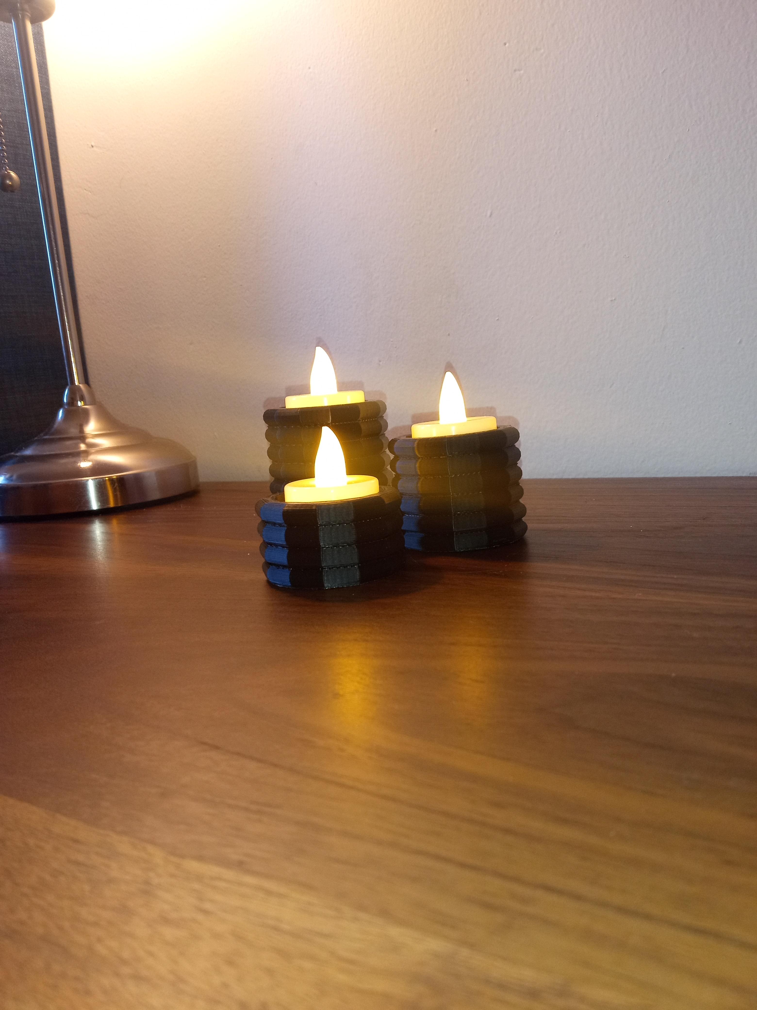 Tea Light Candle Stands Version 2 3d model