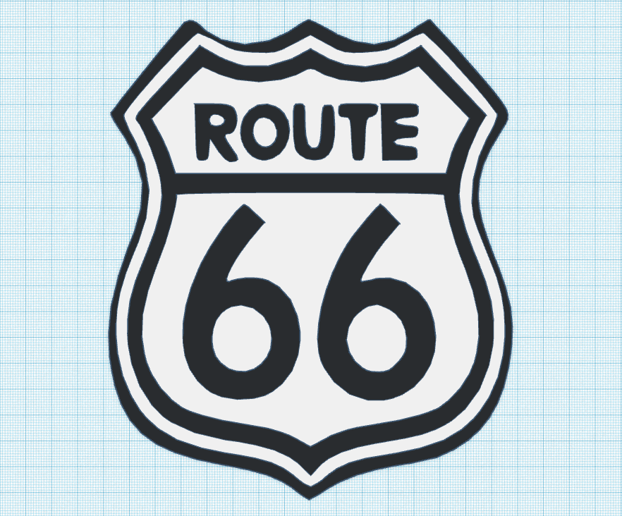 route 66 3d model