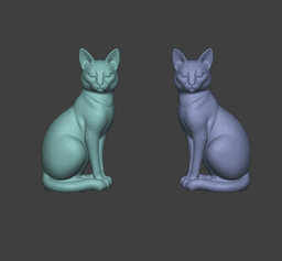 Sitting Cat Bookends and Piggy Bank - Cat Bookend Set - Cat Coin Bank 3d model