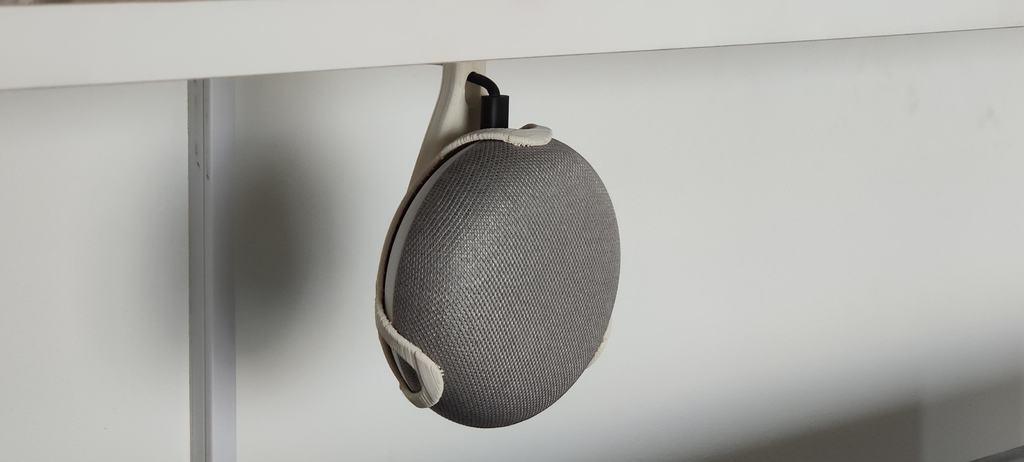Google Home Mini hanging holder (double adhesive) 3d model