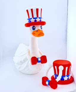 Stars and Stripes Goose Gear for Porch Goose 3d model