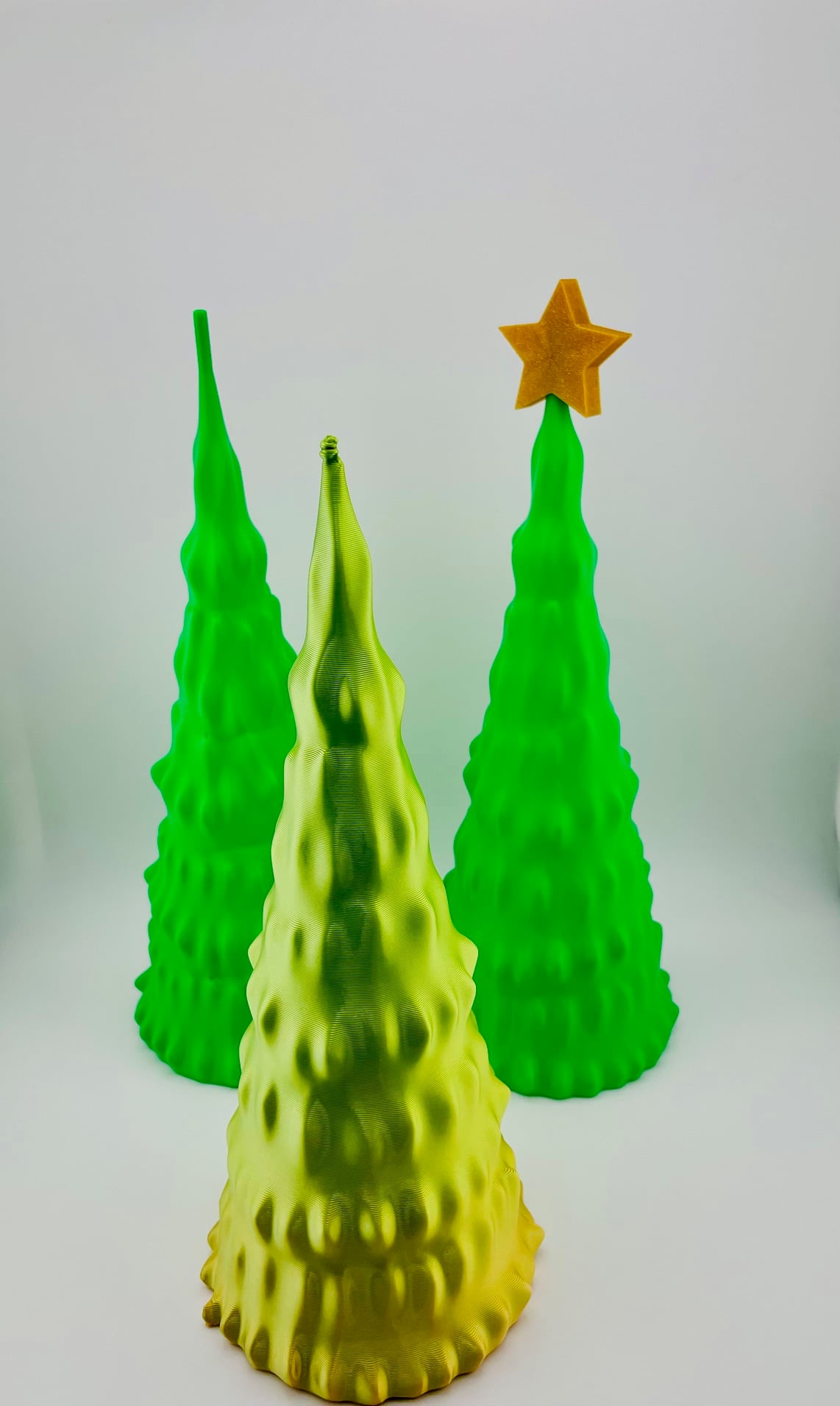 3 Christmas Decor Trees Set -Vase Mode 3d model