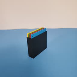 Floppy Sip – Retro Floppy Disk Coaster with Sliding Storage Design 3d model