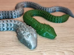 Articulated snake - new design 200mm and 350mm lenght 3d model