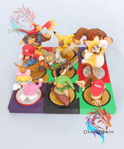 Amiibo Stackable Puzzle Display / no supports 3d model