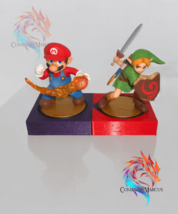 Amiibo Stackable Puzzle Display / no supports 3d model