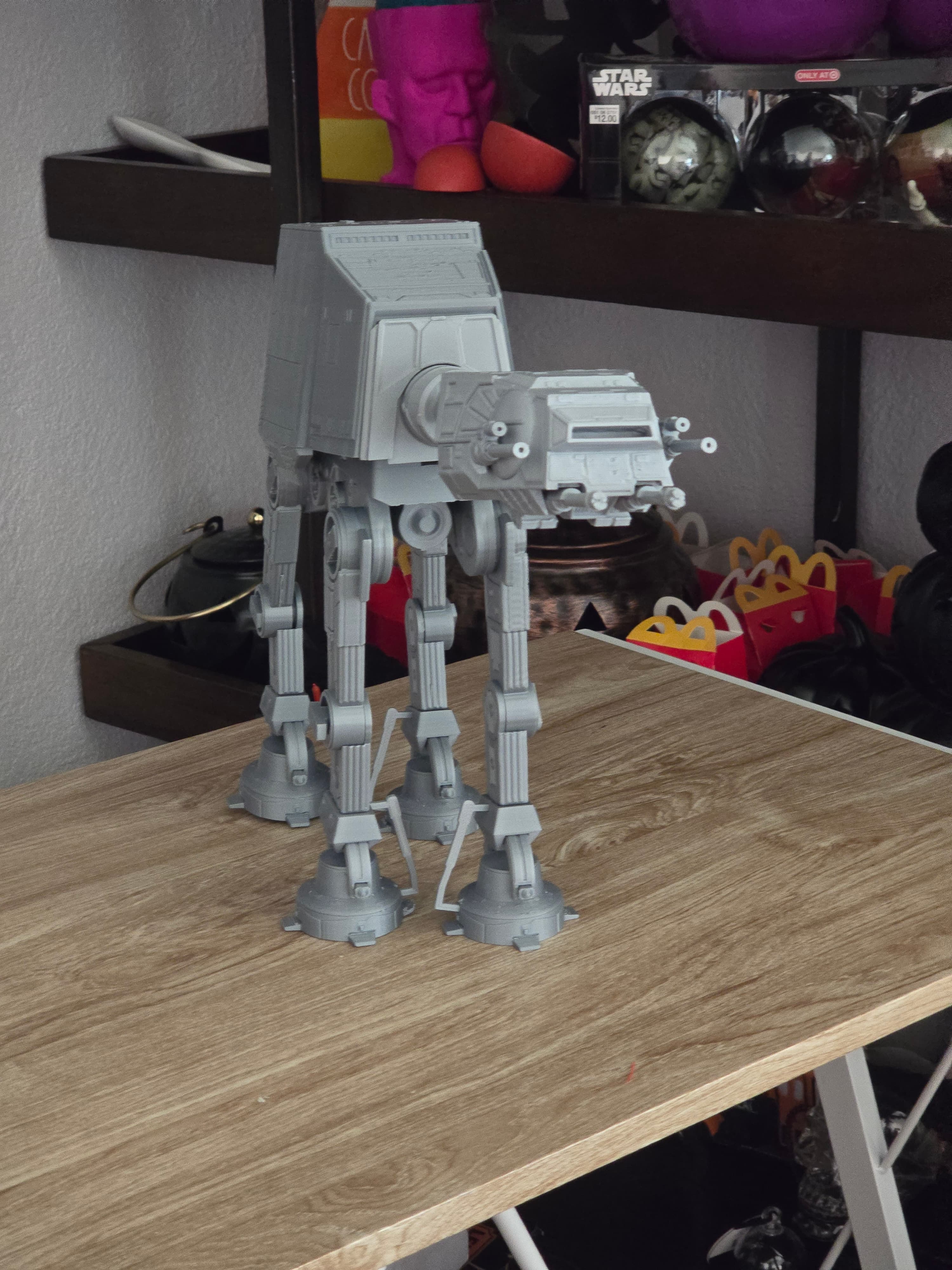 Soooo, my printer would not make this full size. Had to change some settings, which I have no idea how I did. Been printing 3 weeks now and im still learning..yes im not 100% done still needs his red stripe.
