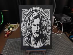SW Obi-Wan Kenobi, Wall Art 3d model