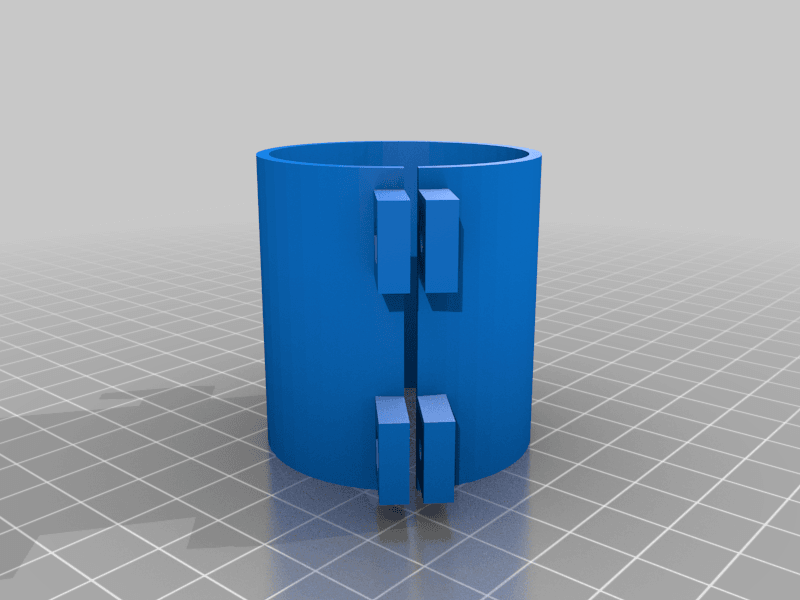 1-1/4" PVC pipe sleeve w/ hook 3d model