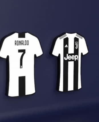 CR7 Juventus Jersey - Premium Double-Sided LED Sign 3d model
