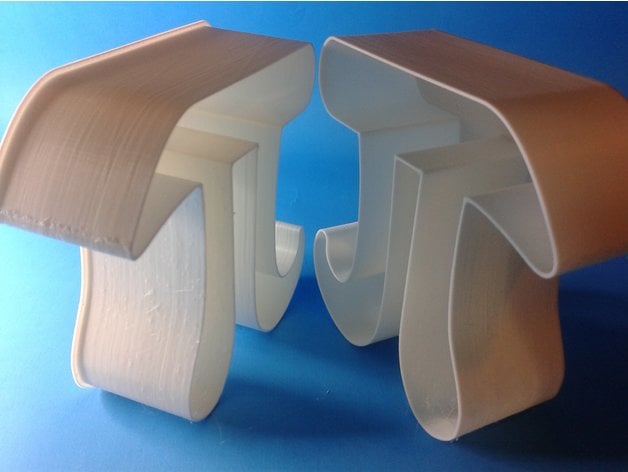 Letter Pi, nestable box (v1) 3d model