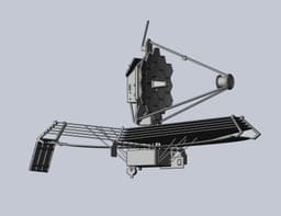 James Webb Space Telescope JWST Basic Model 3d model