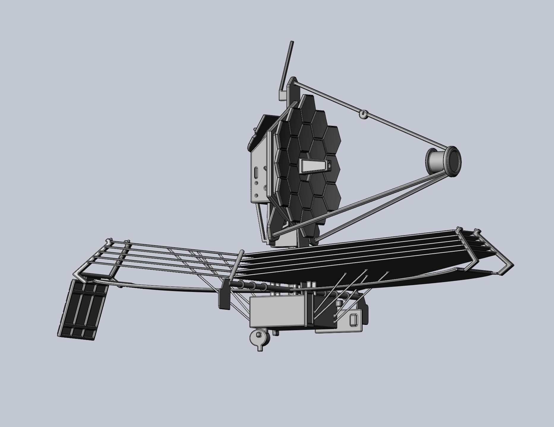 James Webb Space Telescope JWST Basic Model 3d model