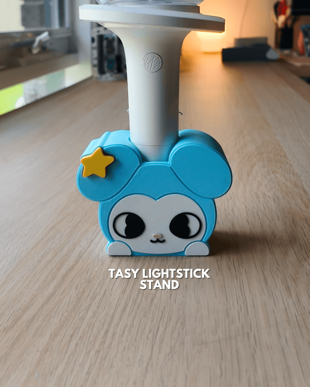 3D Printable Stray Kids TASY Lightstick Stand — Concert Display Holder | 3MF Digital Download | K-Po 3d model