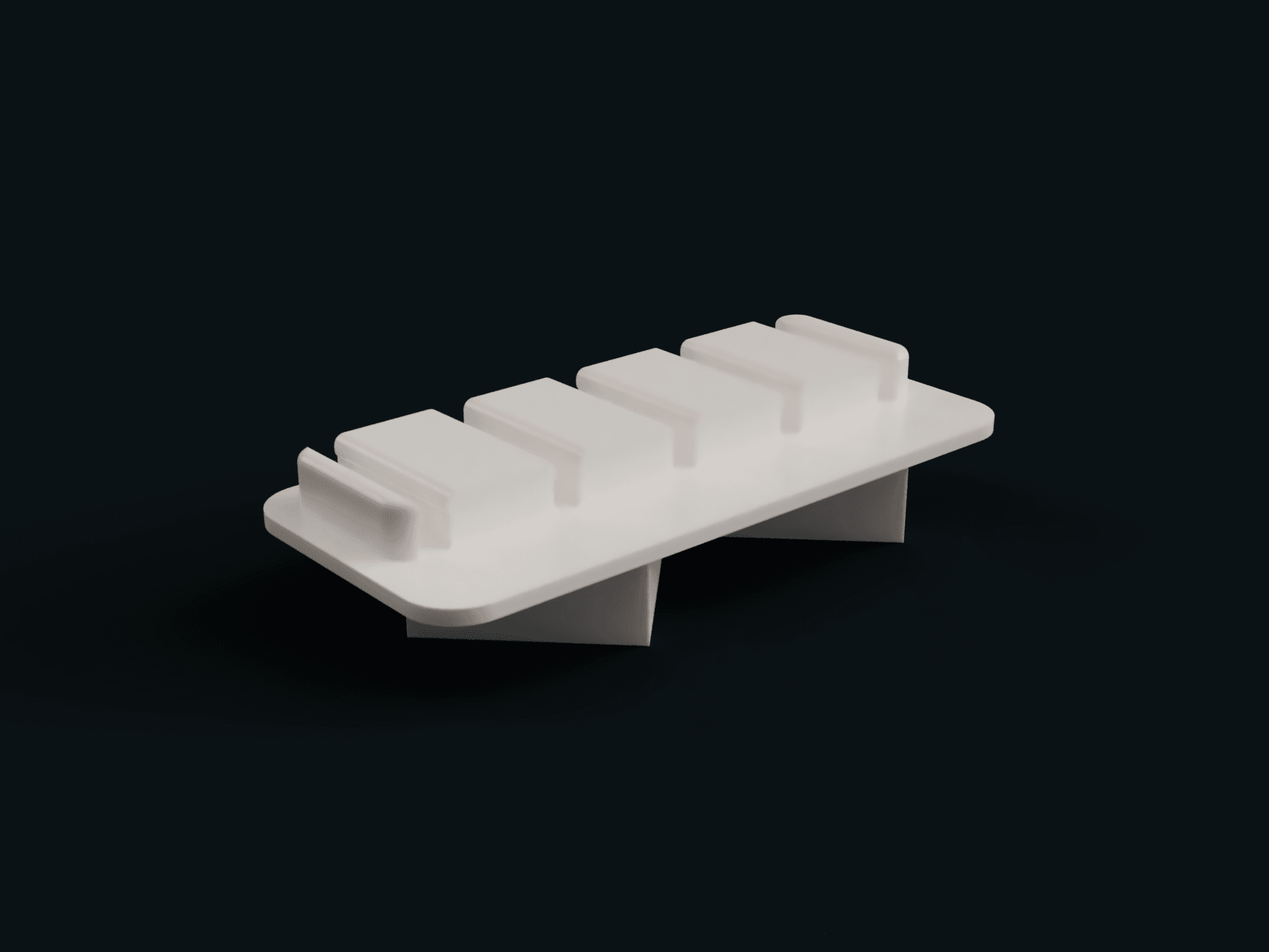 MONITORDESK WITH CABLE CLIP 3d model