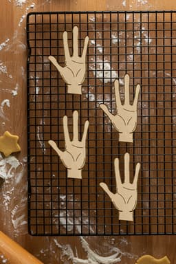Alien Hand Cookie Cutter, Biscuit Cutter 3d model
