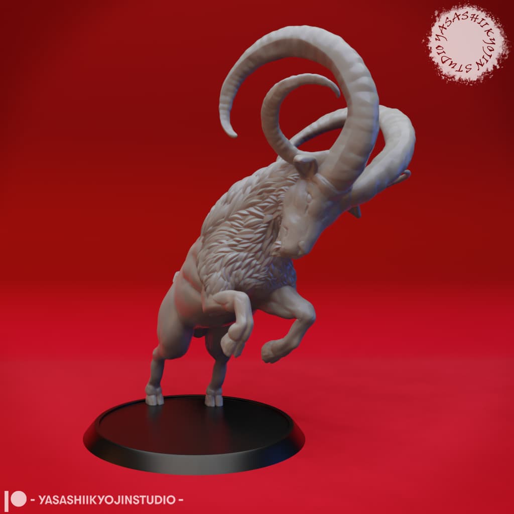 Giant Goat - Tabletop Miniature 3d model