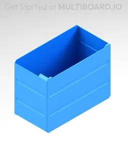 4x3x2 LU - MultiBin Simple Drawer 3d model