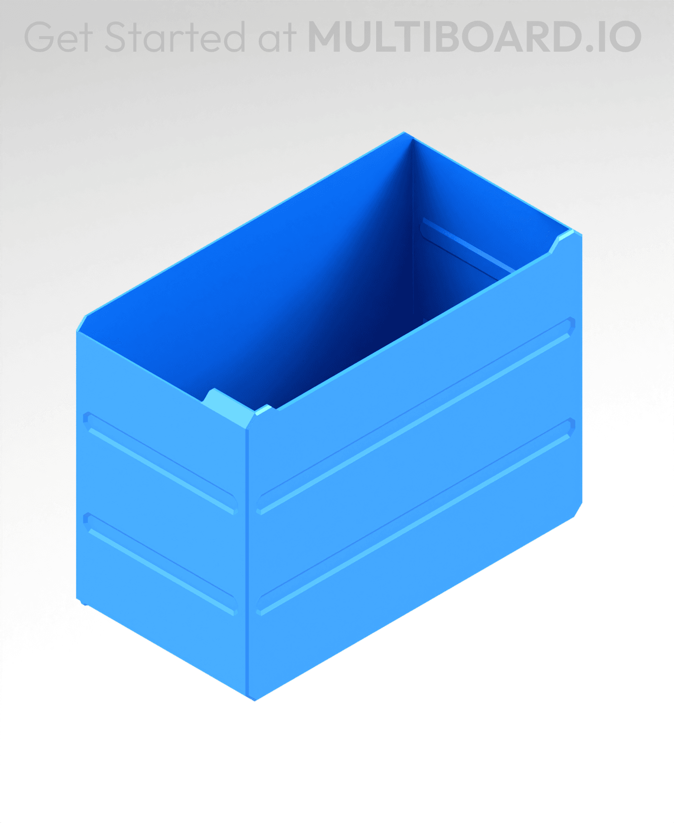 4x3x2 LU - MultiBin Simple Drawer 3d model