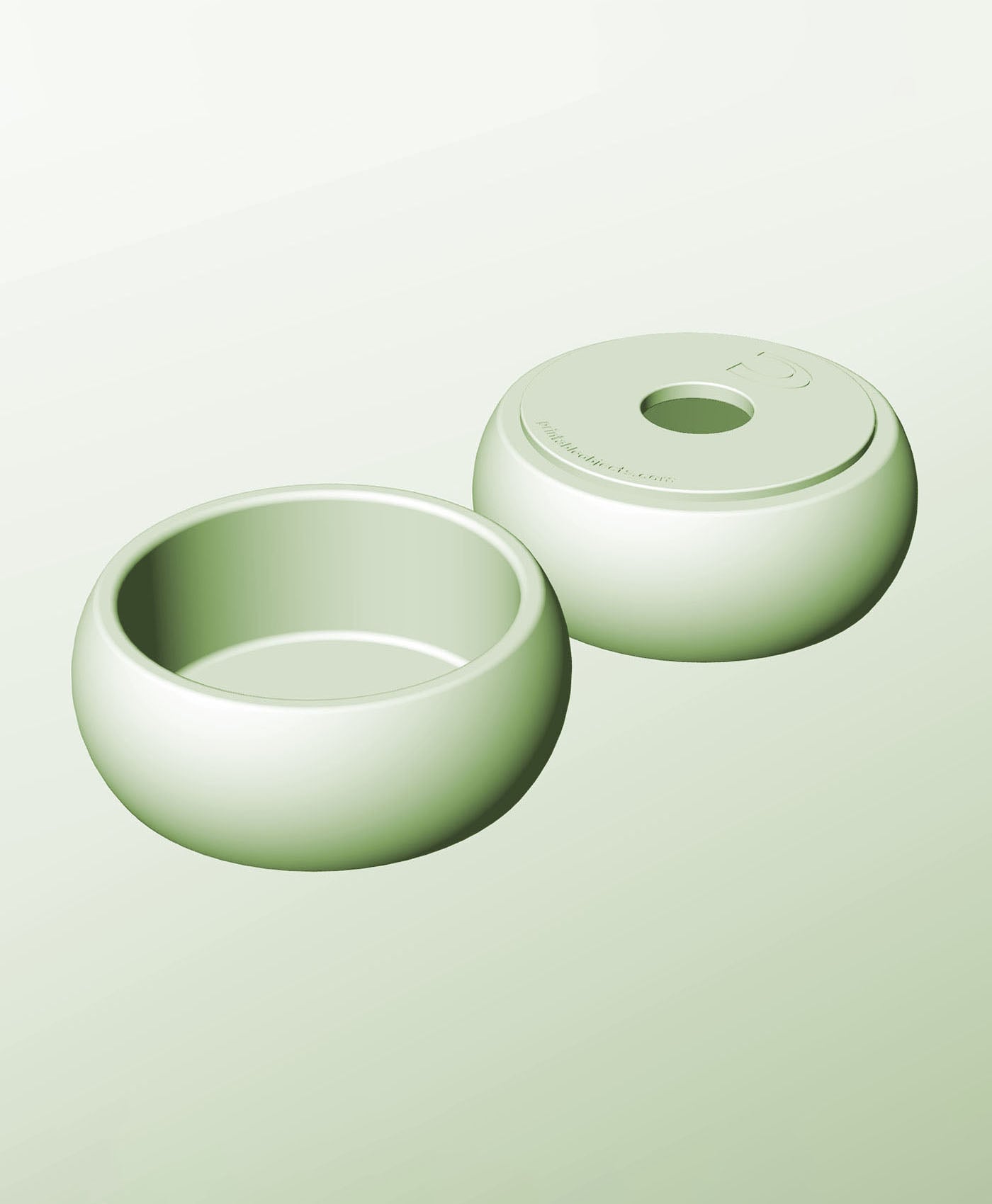 CR128-60-P Modular Stacking pierced container for home decor 3d model