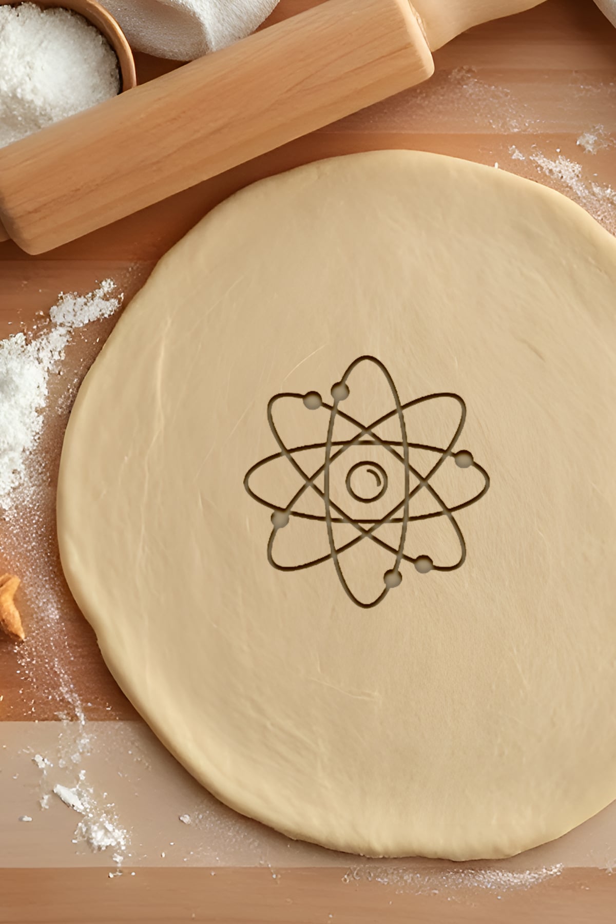 Atom Cookie Cutter, Biscuit Cutter 3d model