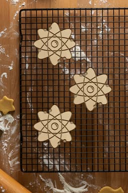 Atom Cookie Cutter, Biscuit Cutter 3d model