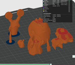 Elder Snail with Baby Snails - Flexi Garden Decor - No Supports 3D Print STL/3MF 3d model
