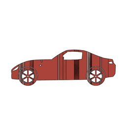 ND Miata 3D Car Flip Art Desk Display 3d model