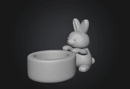 Bunny Egg Holder - Easter Spring Decor 3d model