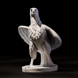 Striding Stone Eagle Statue | 28mm/32mm Heroic 3d model