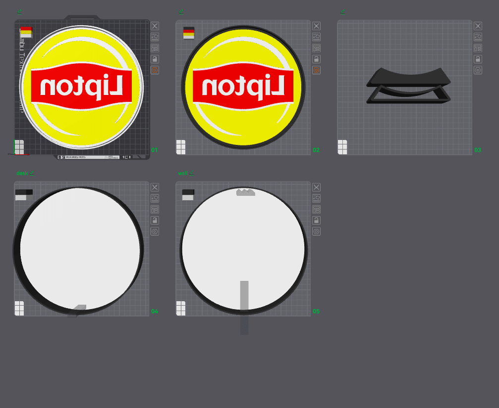 Lipton Logo Lightbox LED Lamp 3d model