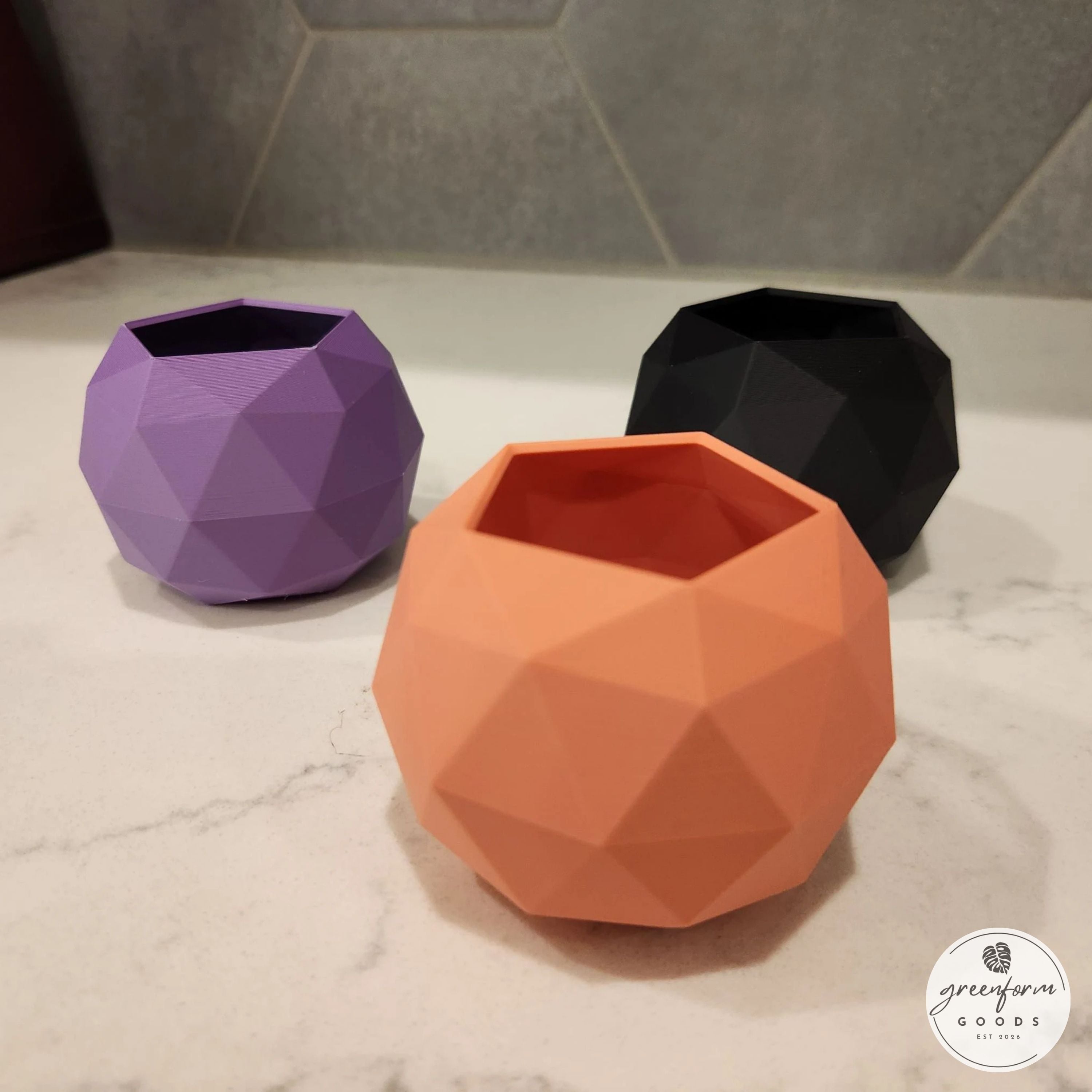 Geometric Low-Poly Planter 3d model