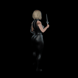 Blonde Assassin 3d model
