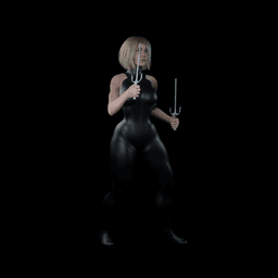 Blonde Assassin 3d model